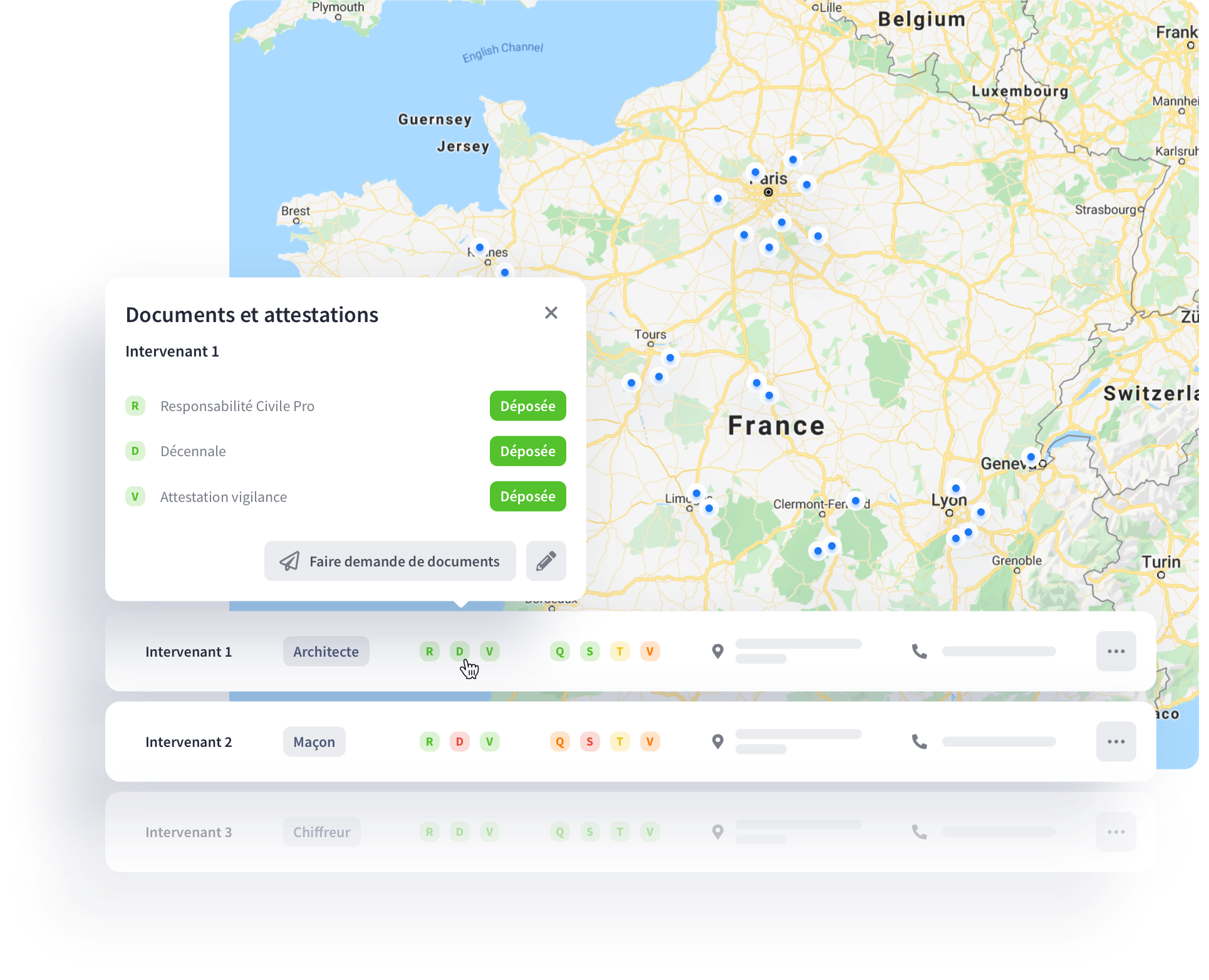 Qualifiez et localisez vos intervenants